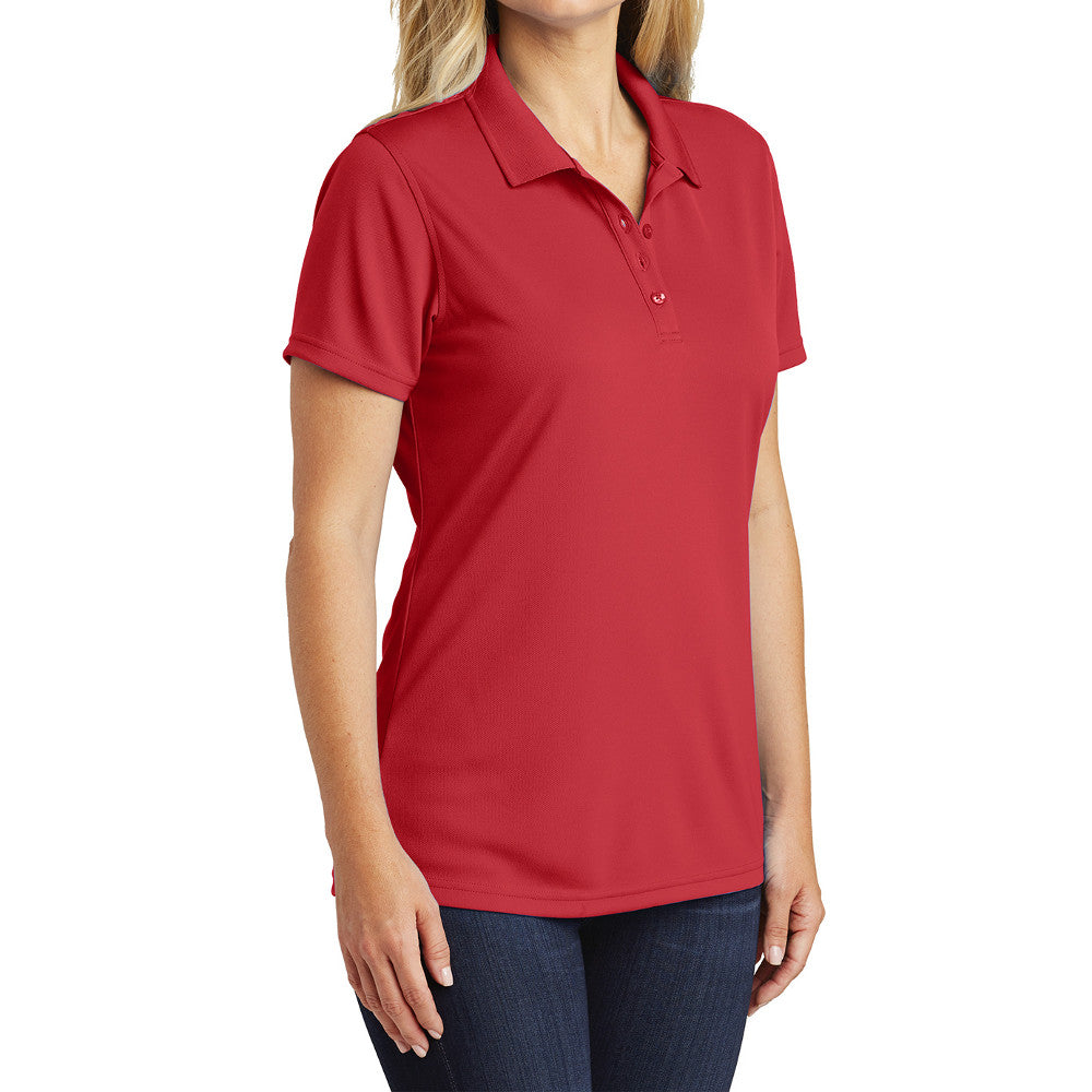 Women's Moisture-Wicking Dry Zone Short Sleeve UV Micro-Mesh Polo Shirt