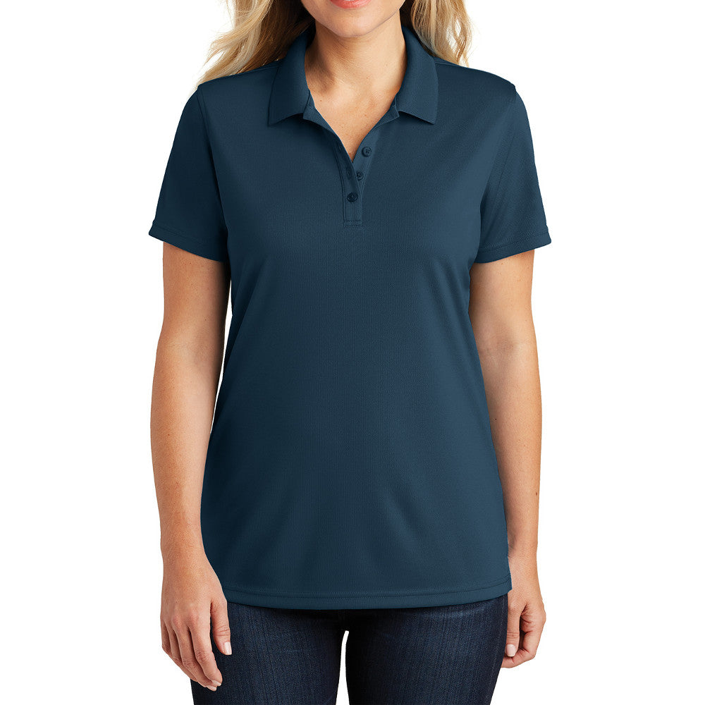 Women's Moisture-Wicking Dry Zone Short Sleeve UV Micro-Mesh Polo Shirt