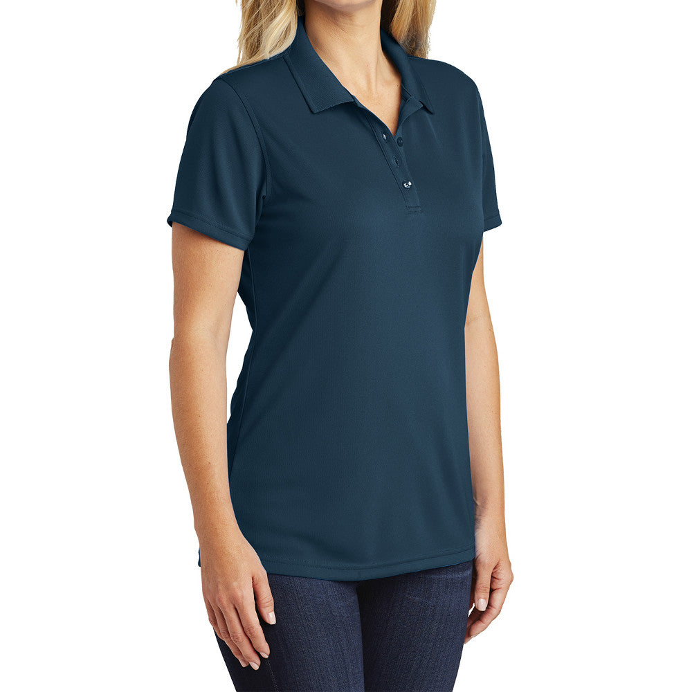 Women's Moisture-Wicking Dry Zone Short Sleeve UV Micro-Mesh Polo Shirt
