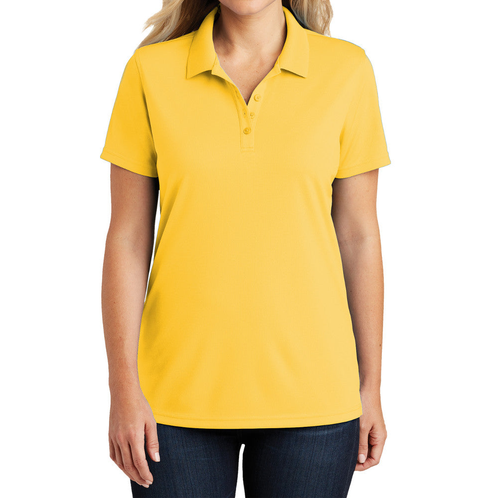 Women's Moisture-Wicking Dry Zone Short Sleeve UV Micro-Mesh Polo Shirt