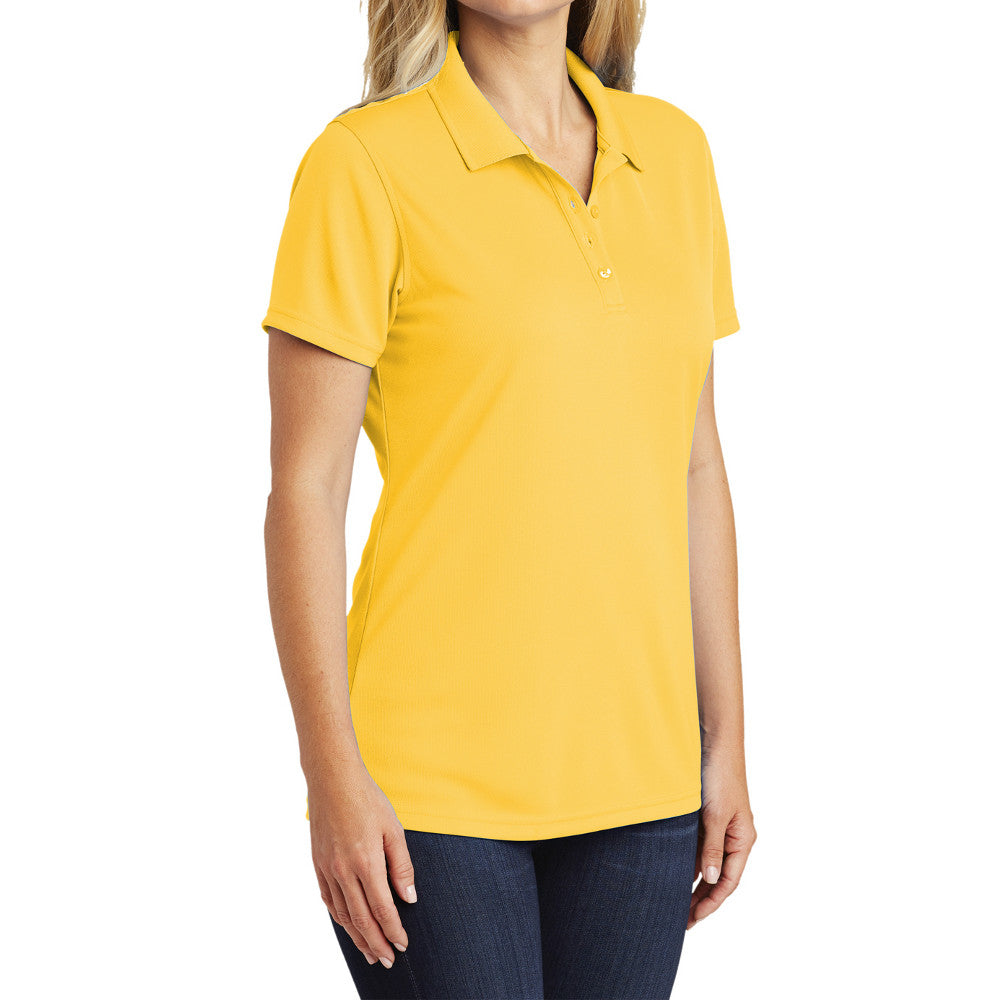 Women's Moisture-Wicking Dry Zone Short Sleeve UV Micro-Mesh Polo Shirt