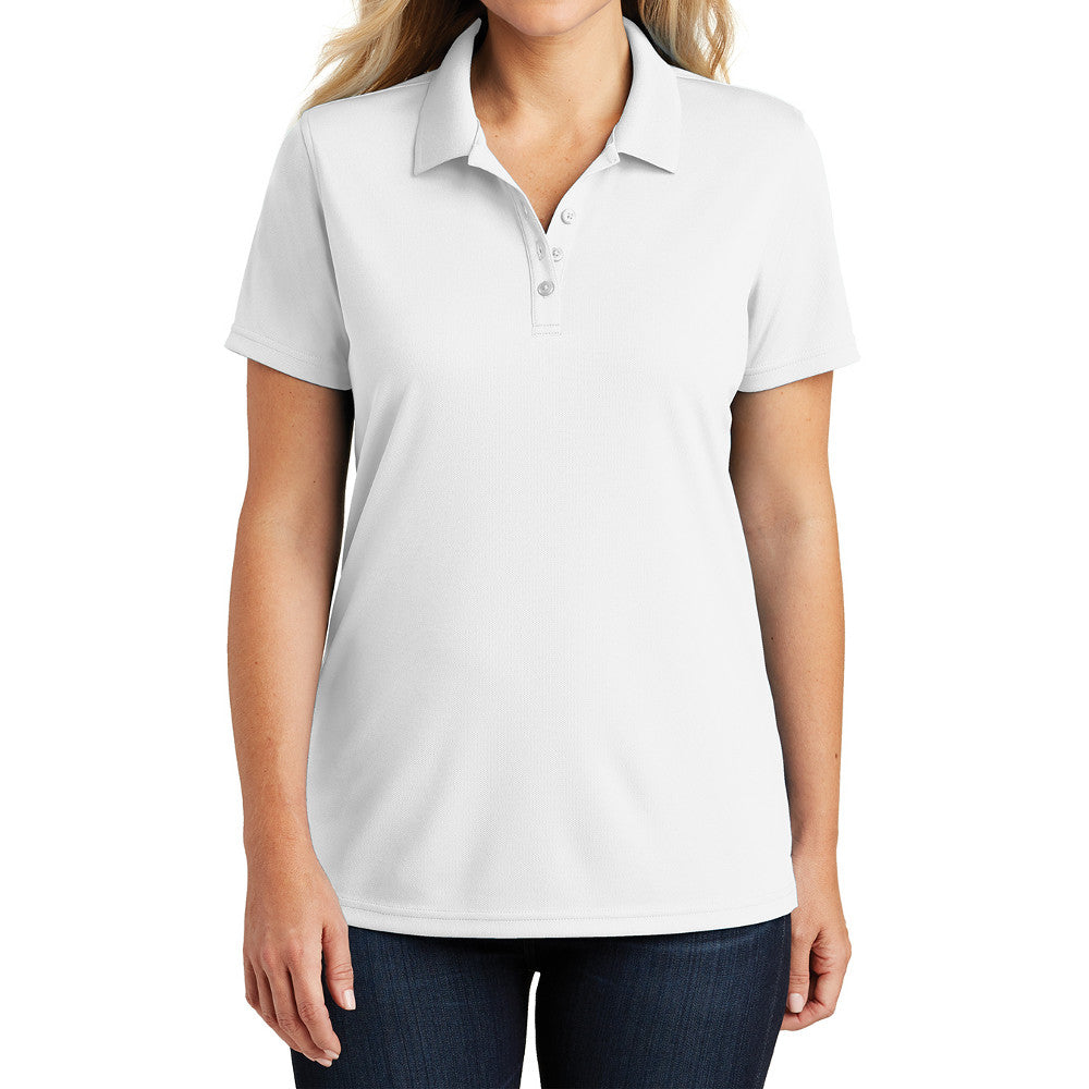 Women's Moisture-Wicking Dry Zone Short Sleeve UV Micro-Mesh Polo Shirt
