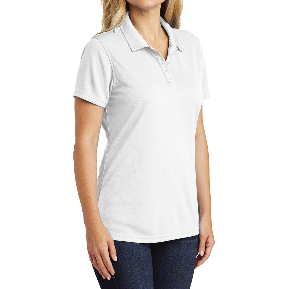 Women's Moisture-Wicking Dry Zone Short Sleeve UV Micro-Mesh Polo Shirt