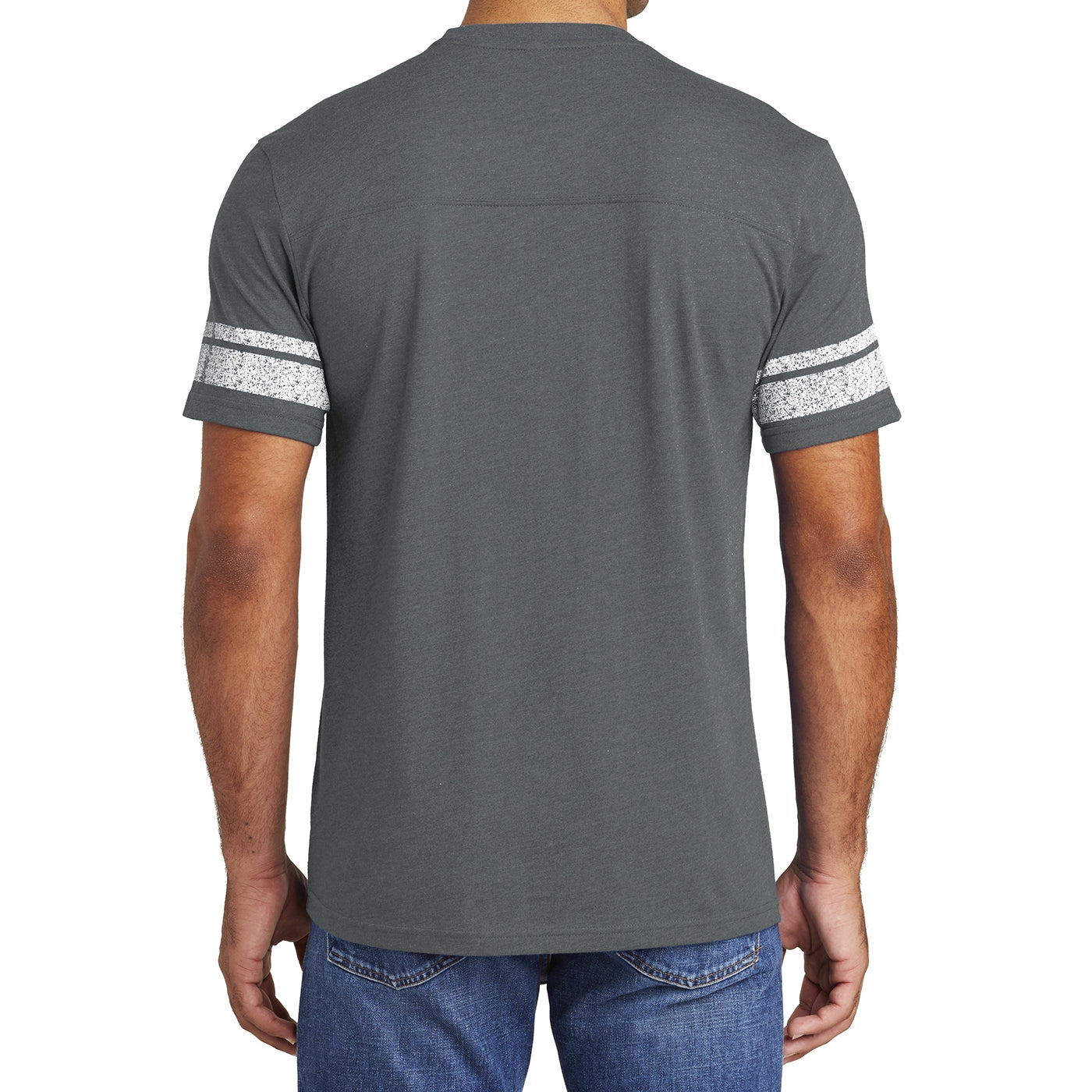 Men's Game Tee - Heathered Charcoal/ White