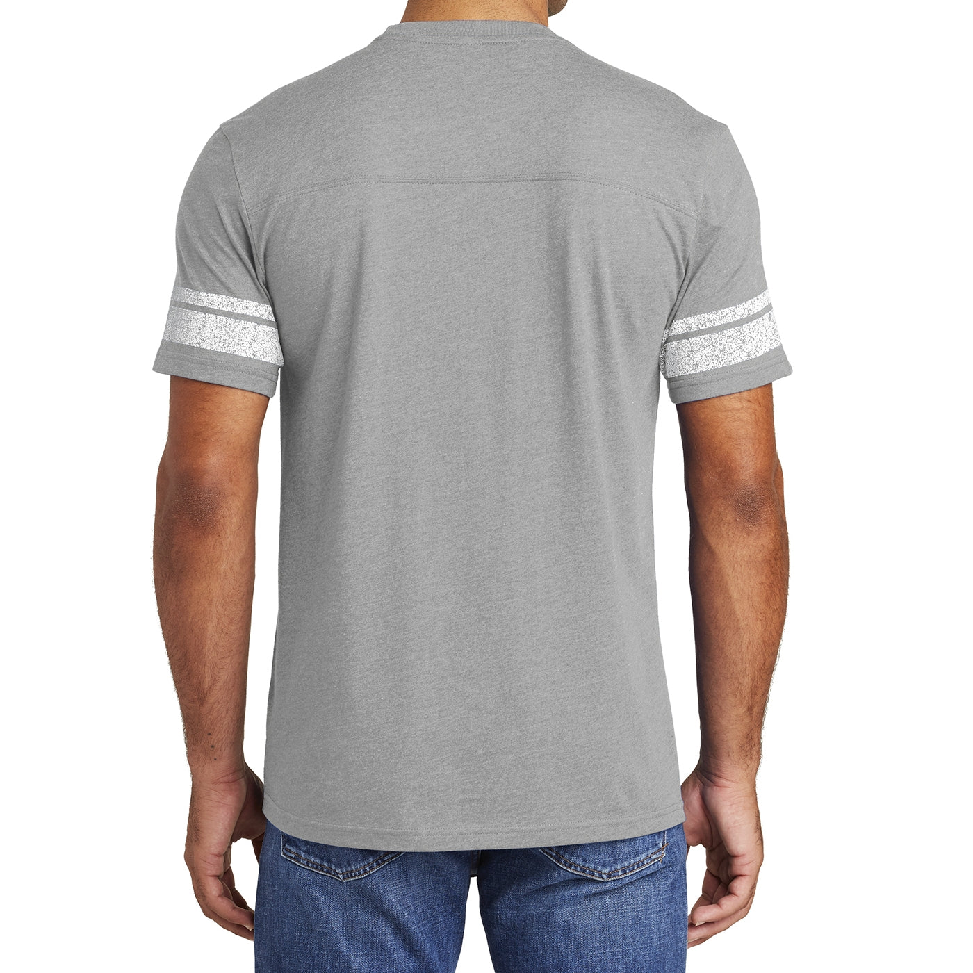 Men's Game Tee - Heathered Nickel/ White