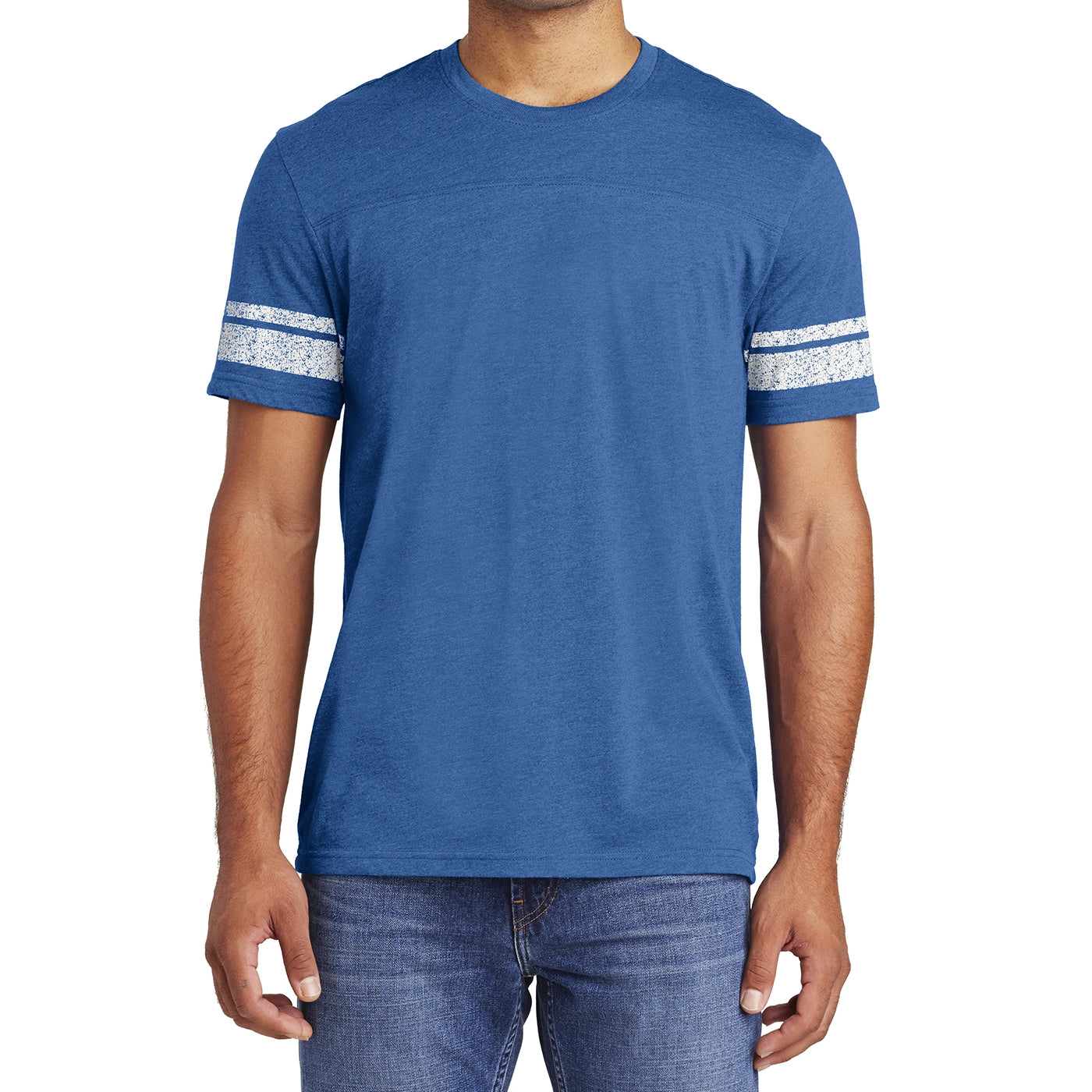 Men's Game Tee - Heathered True Royal/White