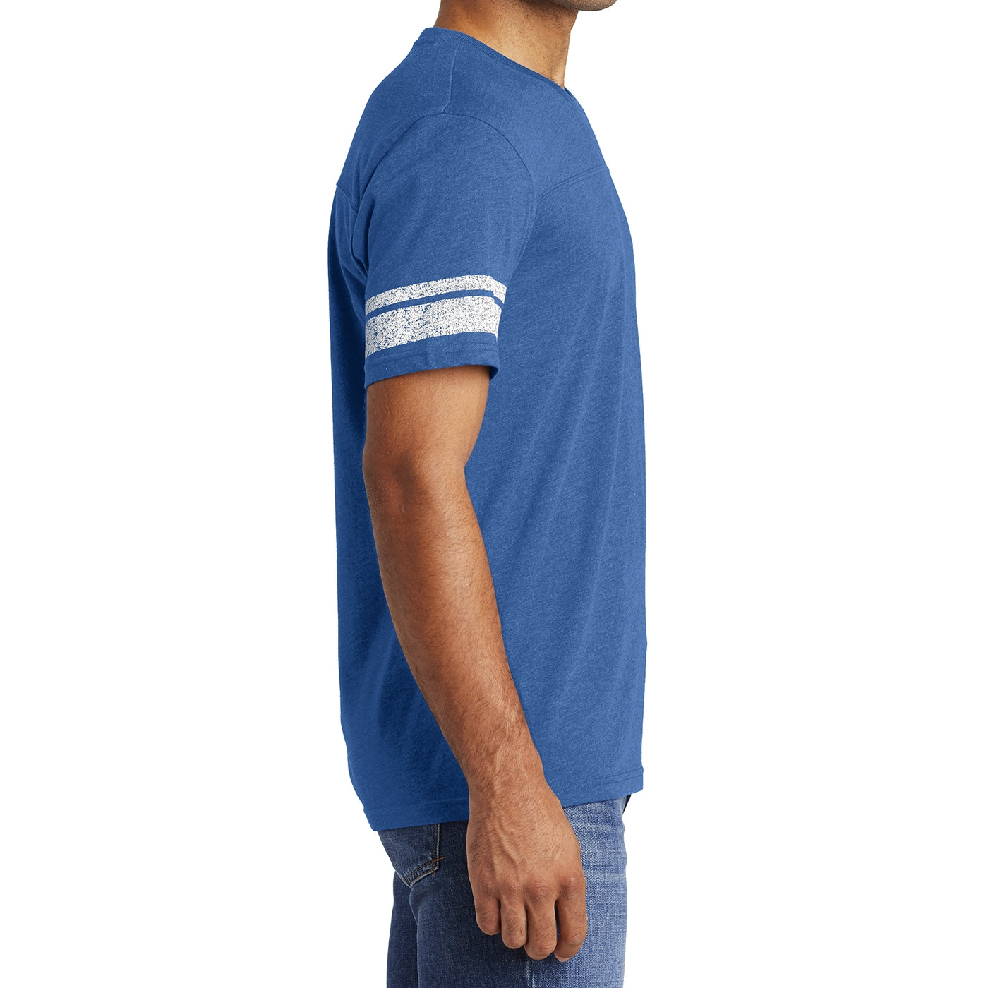 Men's Game Tee - Heathered True Royal/White