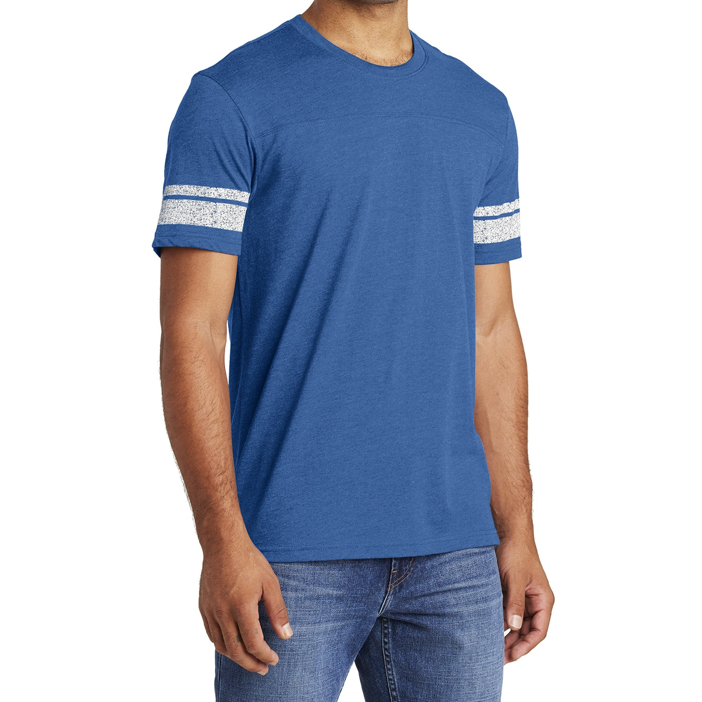 Men's Game Tee - Heathered True Royal/White
