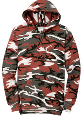 Mafoose Men's Core Fleece Classic Camo Pullover Hooded Sweatshirt Red Camo