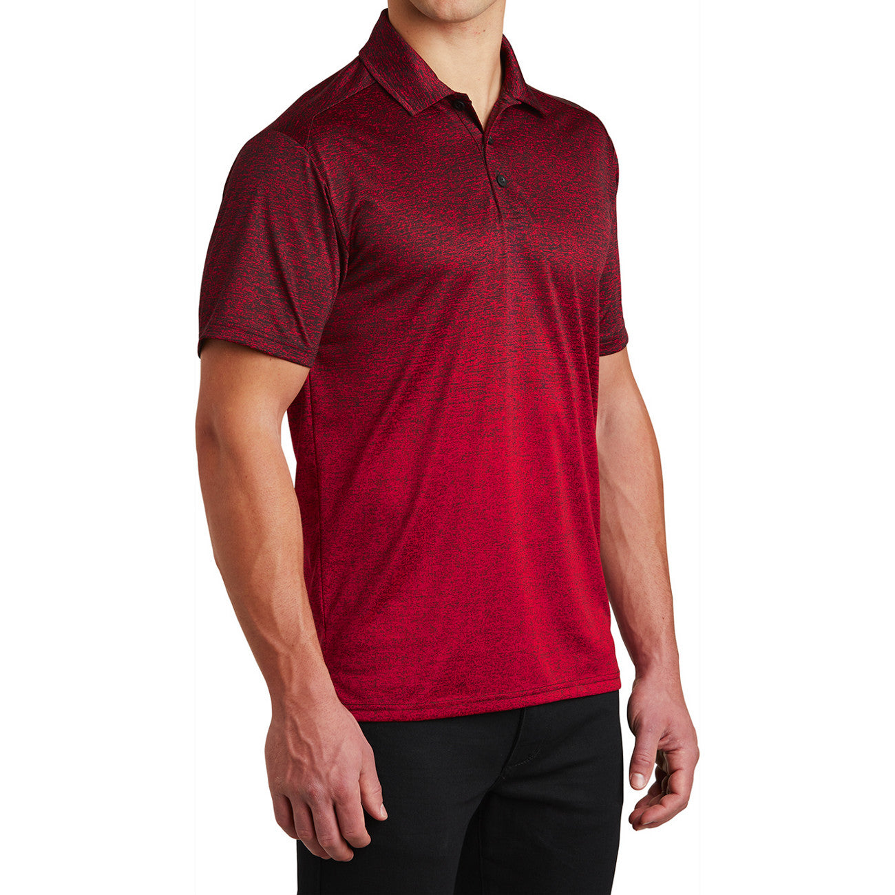 Men's Ombre Heather Polo