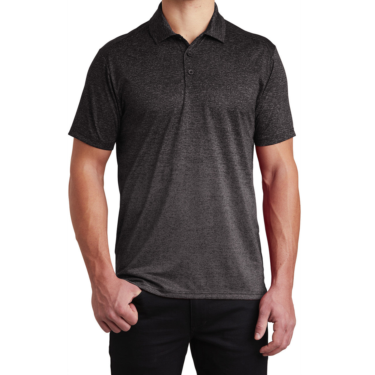 Men's Ombre Heather Polo