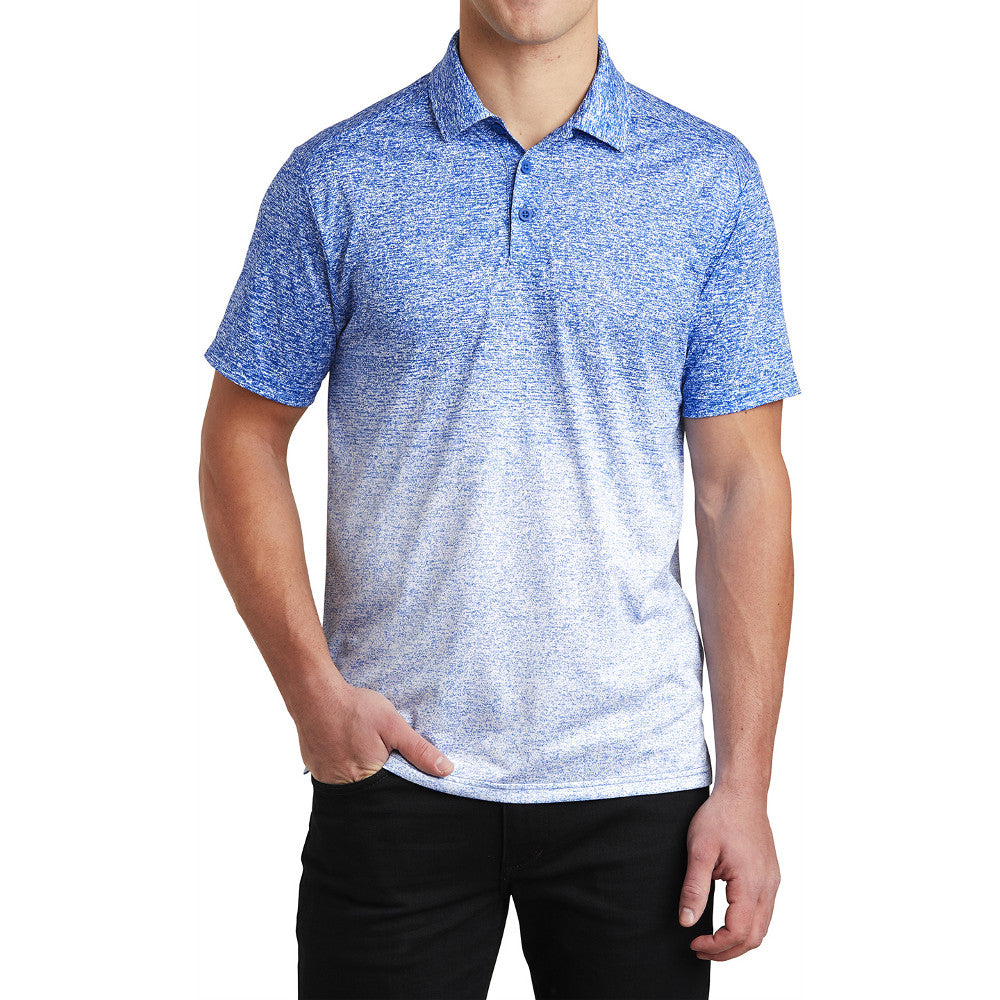 Men's Ombre Heather Polo