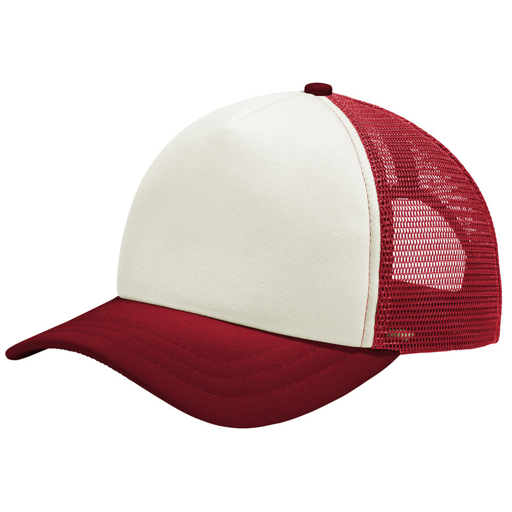 Men's 5-Panel Adjustable Snap Twill Foam Trucker Baseball Cap