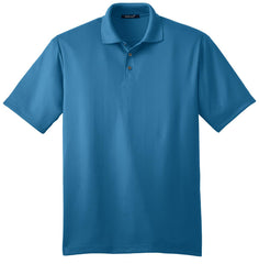 Mafoose Men's Performance Fine Jacquard Polo Ocean Blue-Front