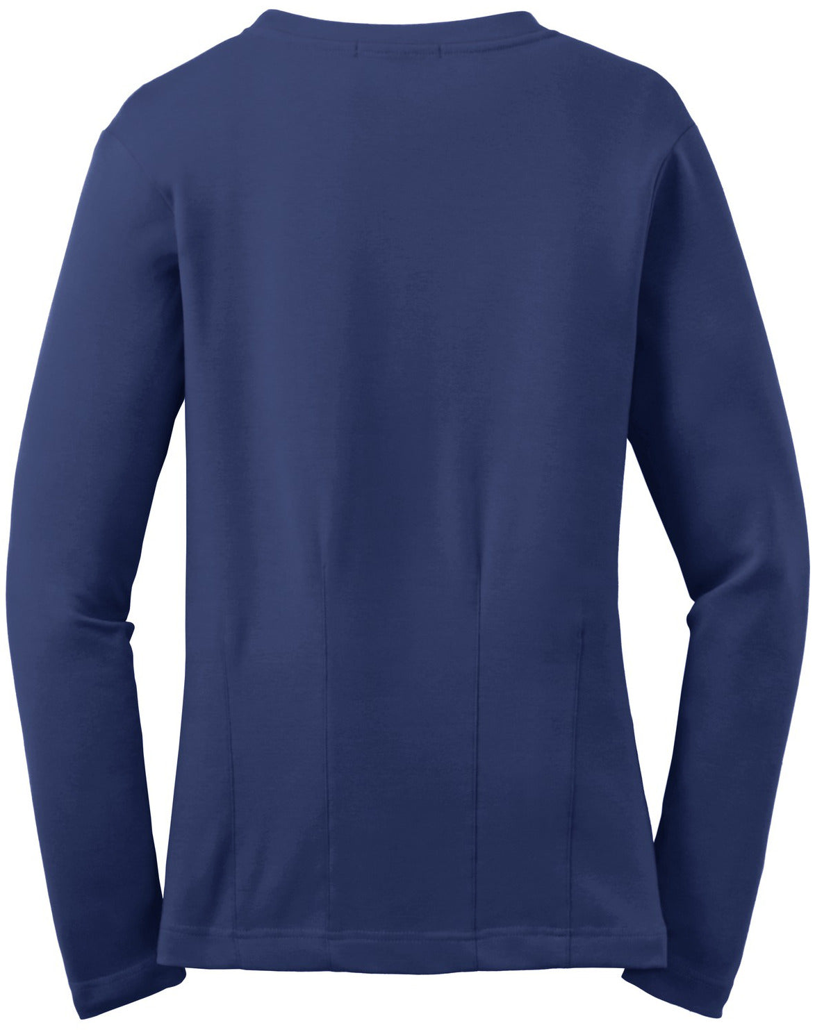 Mafoose Women's Stretch Cotton Cardigan Sapphire Blue-Back