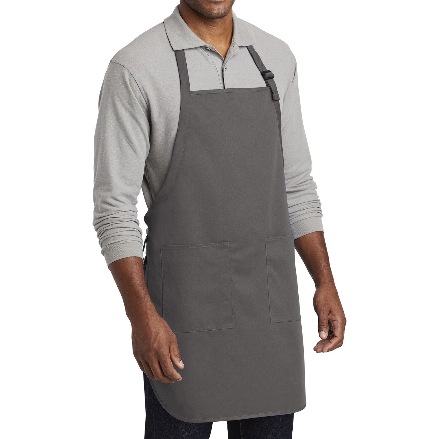 Men's Full-Length Two-Pocket Bib Apron