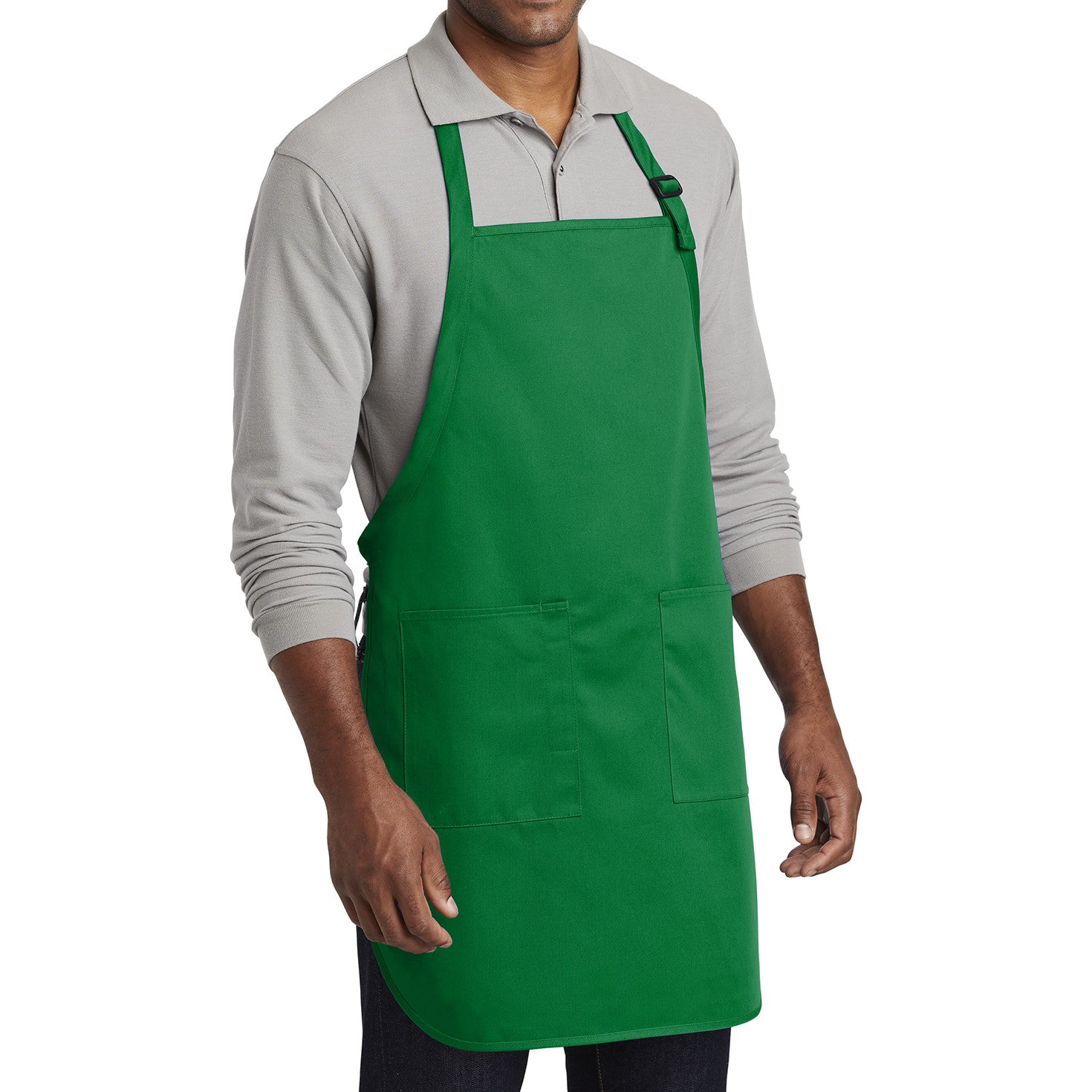 Men's Full-Length Two-Pocket Bib Apron