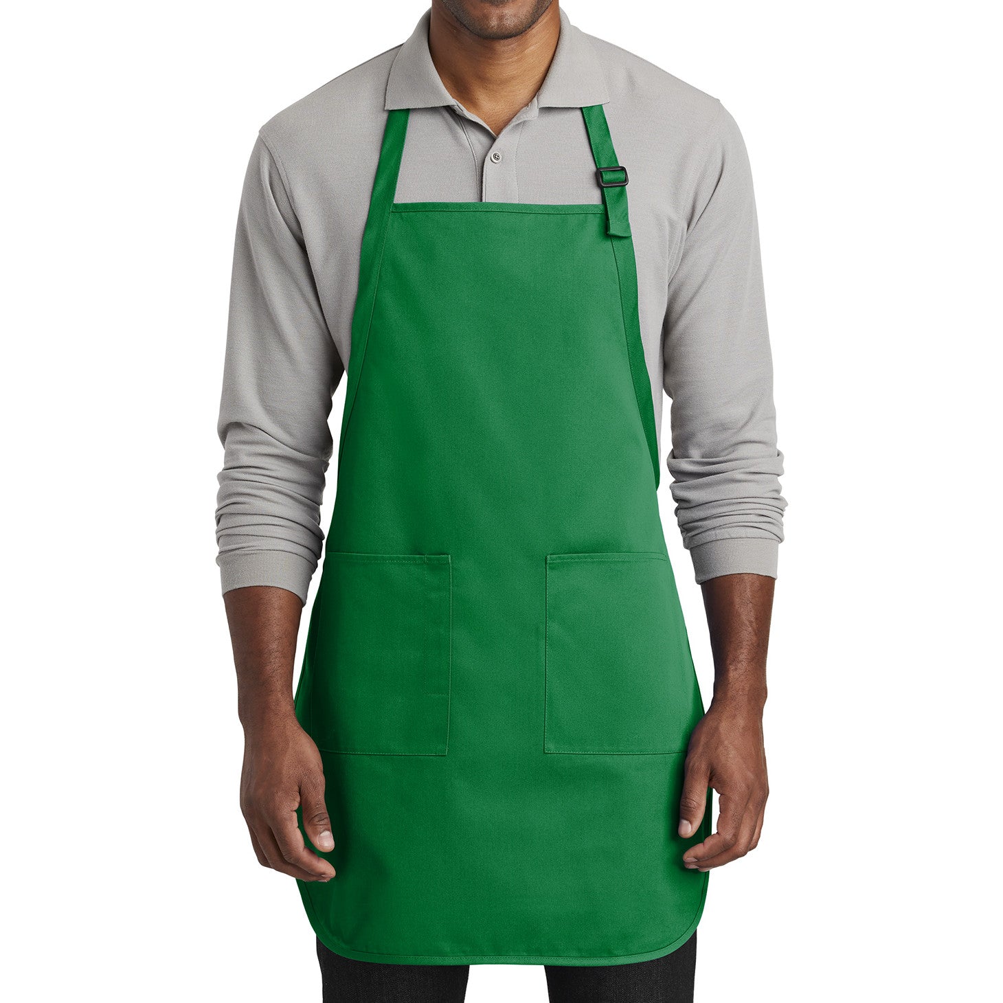 Men's Full-Length Two-Pocket Bib Apron