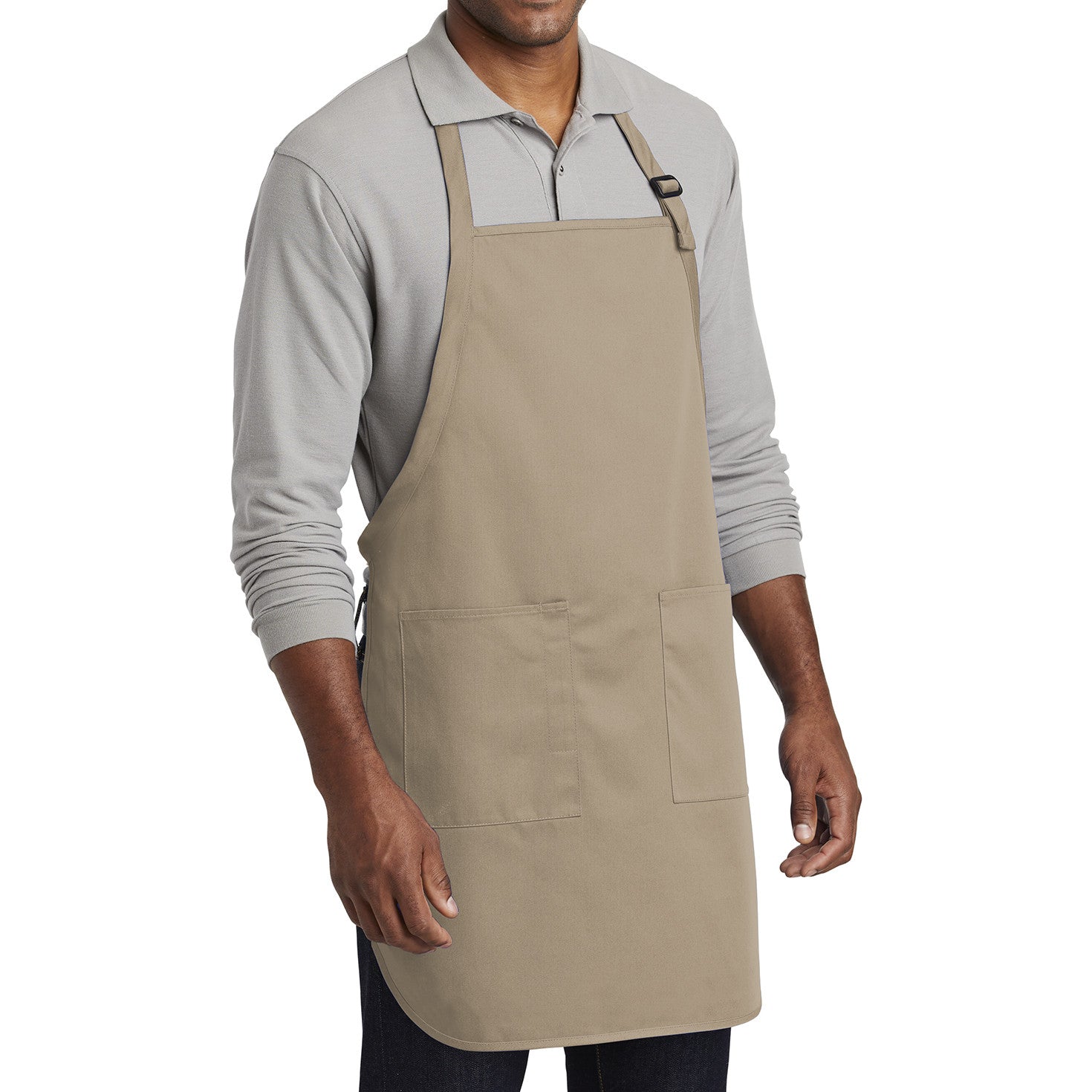 Men's Full-Length Two-Pocket Bib Apron