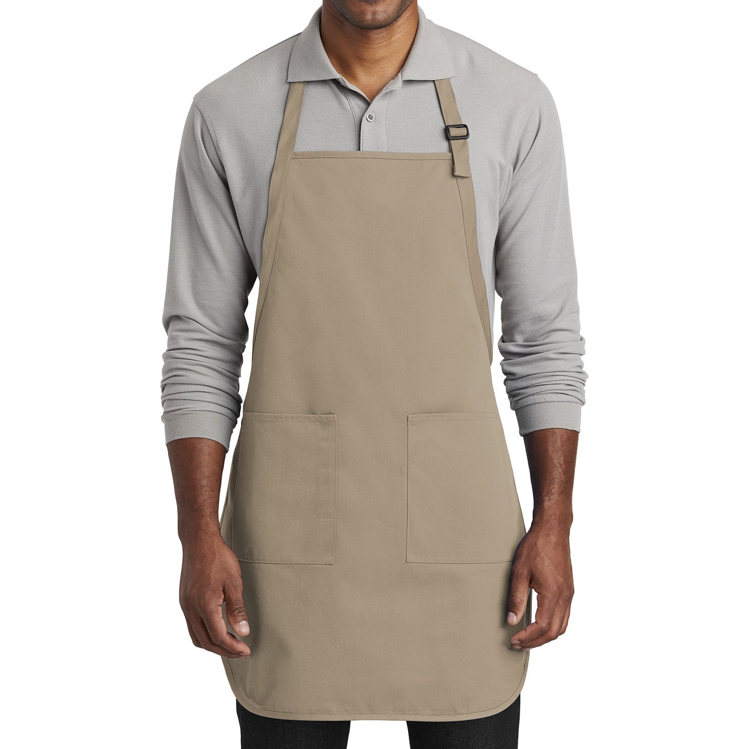 Men's Full-Length Two-Pocket Bib Apron