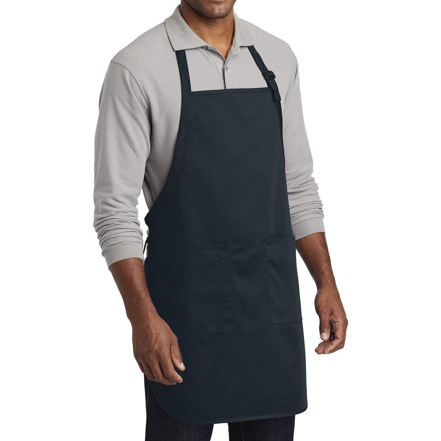 Men's Full-Length Two-Pocket Bib Apron