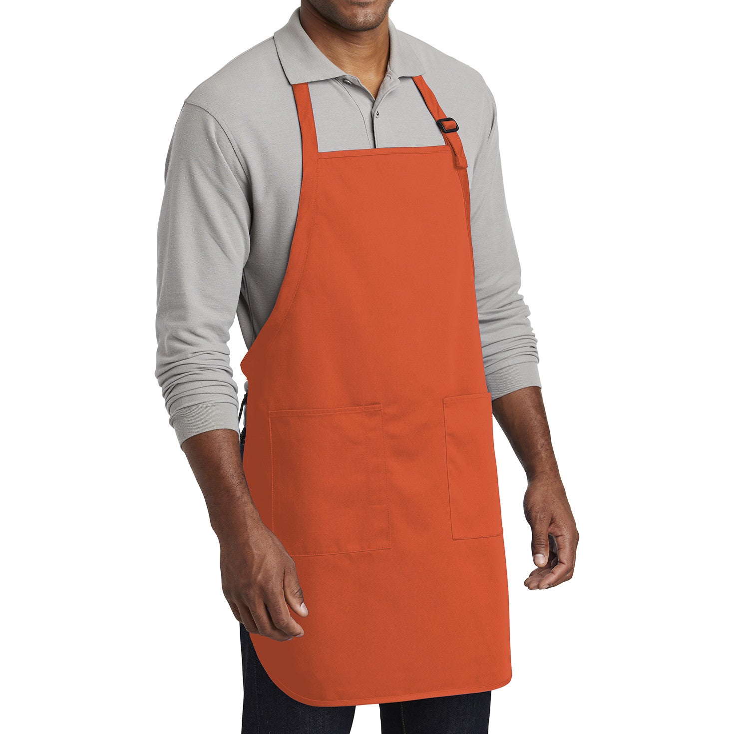 Men's Full-Length Two-Pocket Bib Apron