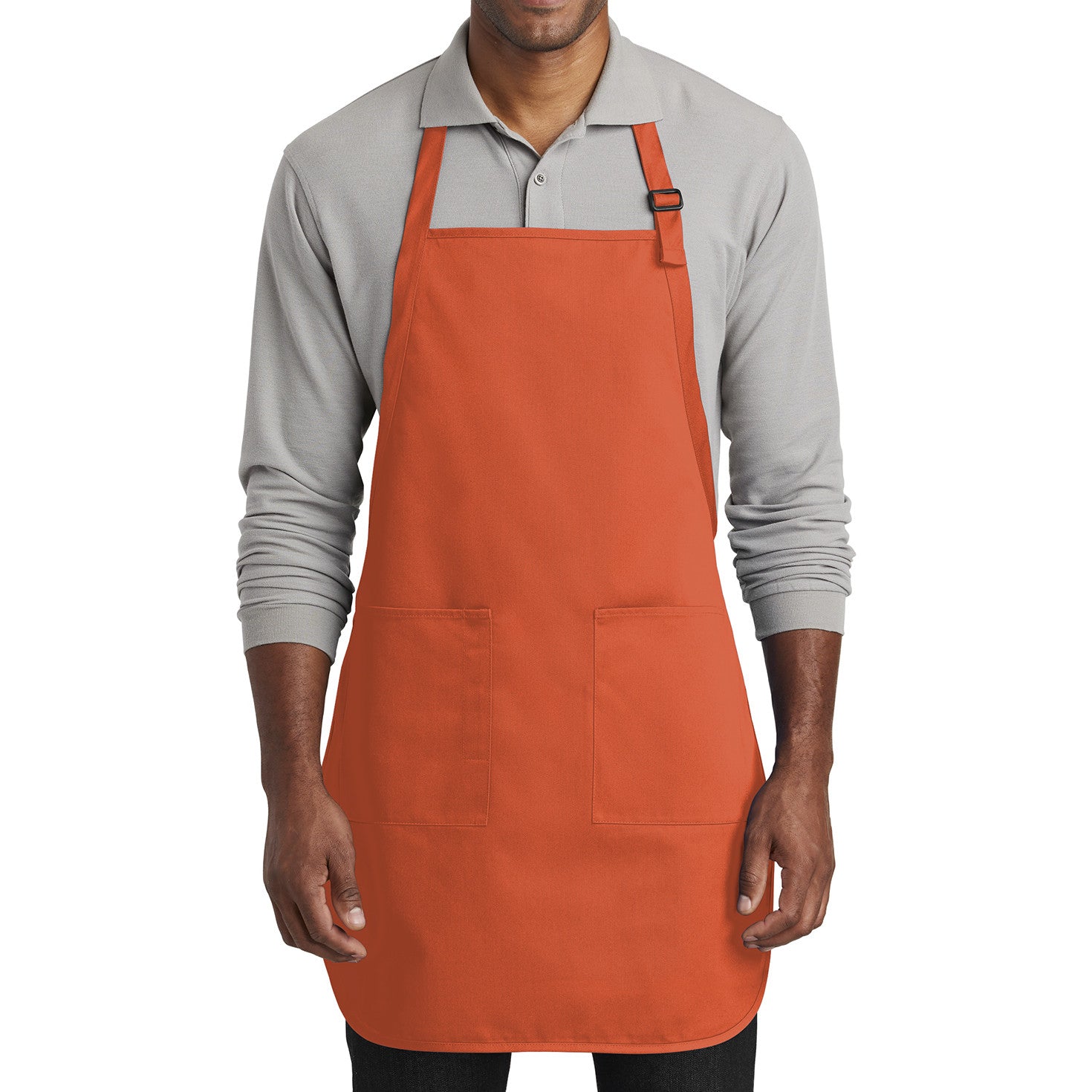 Men's Full-Length Two-Pocket Bib Apron