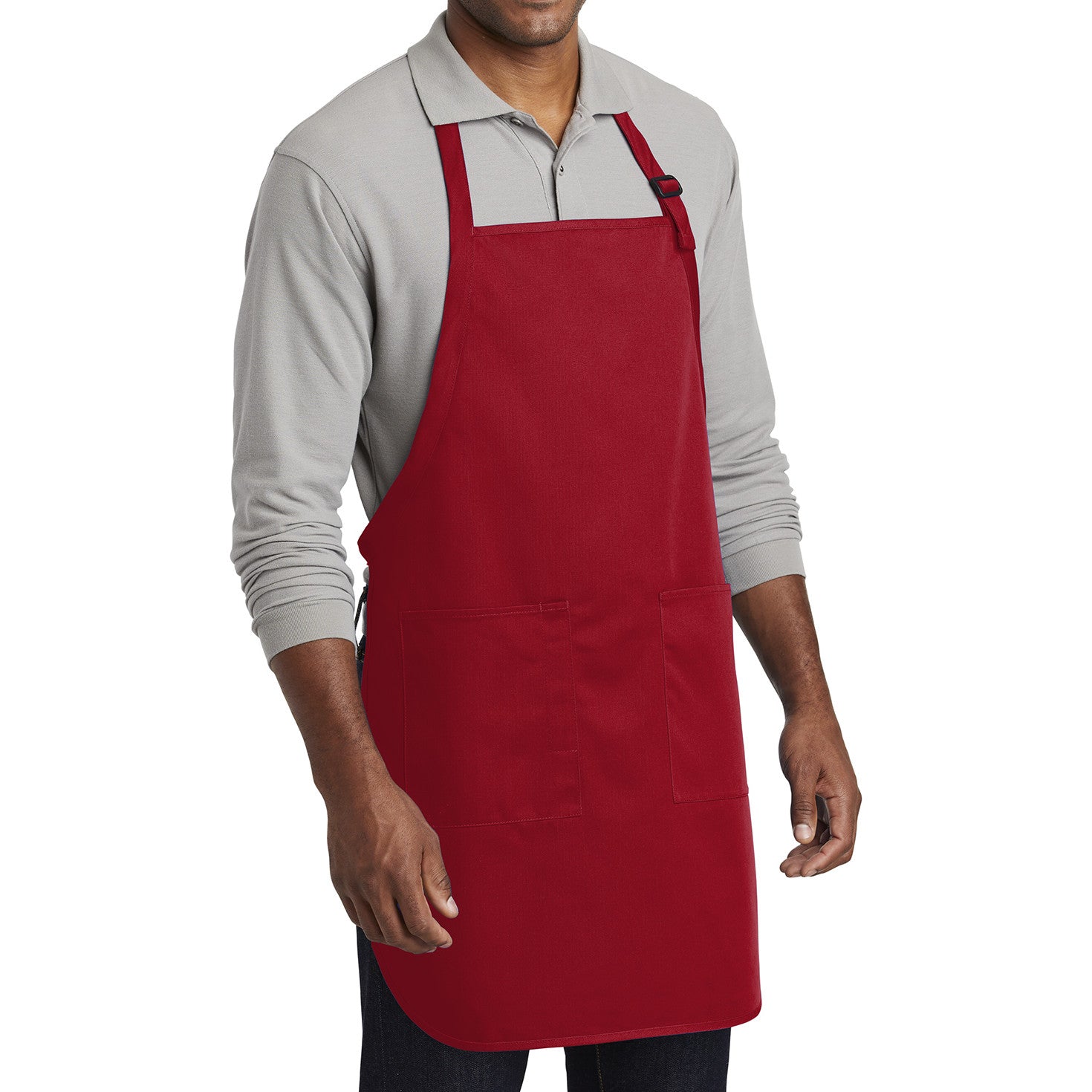 Men's Full-Length Two-Pocket Bib Apron