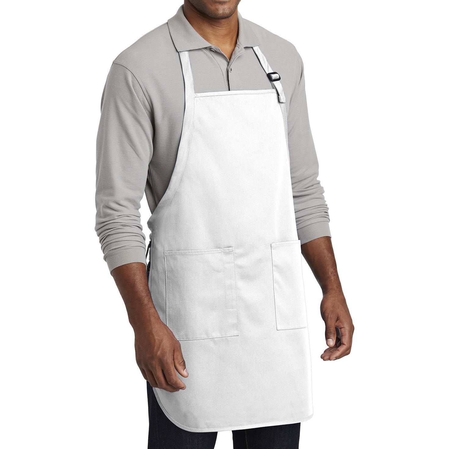 Men's Full-Length Two-Pocket Bib Apron