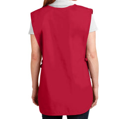 Easy Care Cobbler Apron with Stain Release - Red