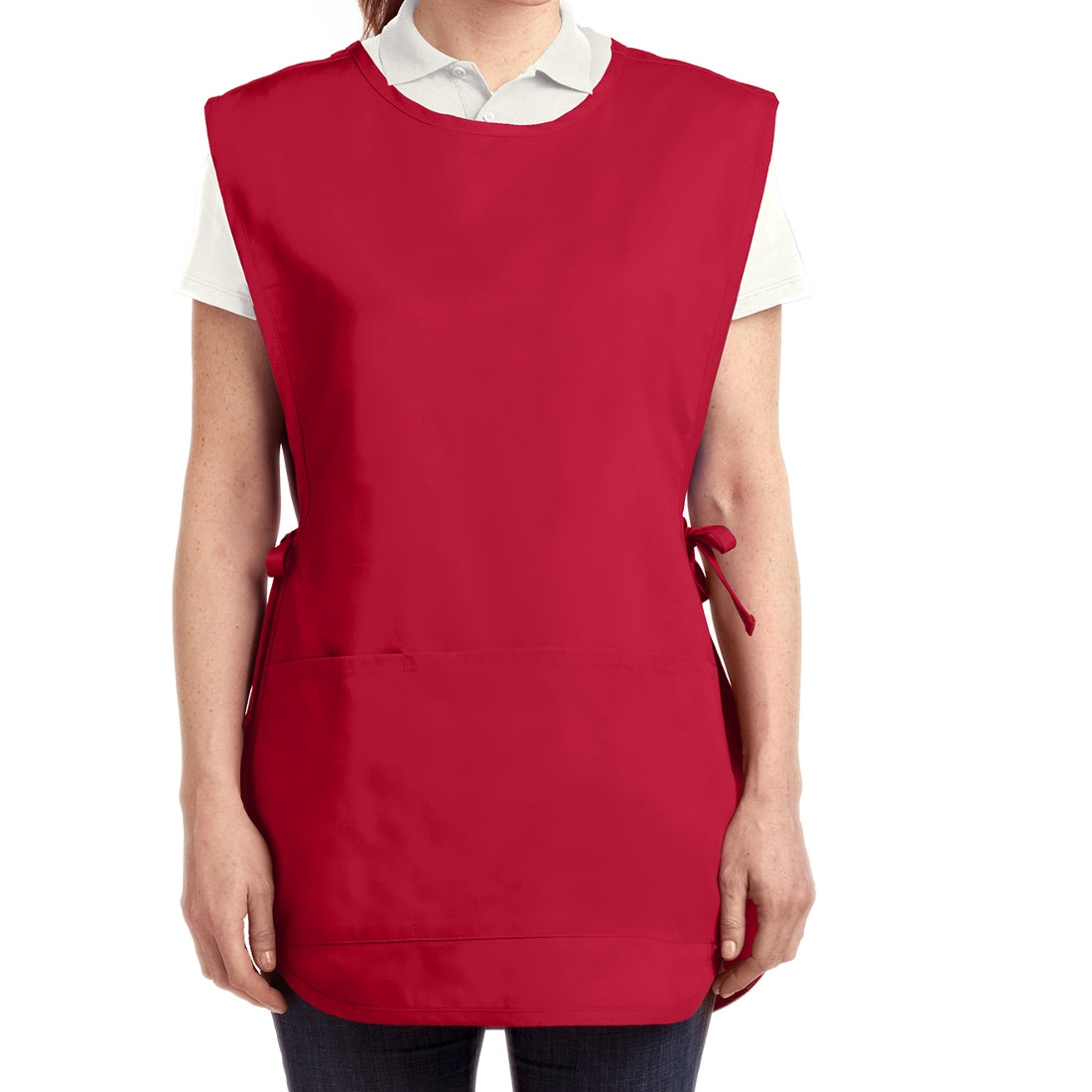 Easy Care Cobbler Apron with Stain Release - Red