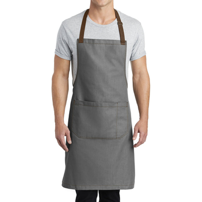 Market Wrinkle-Resistant Full-Length Bib Adjustable Apron