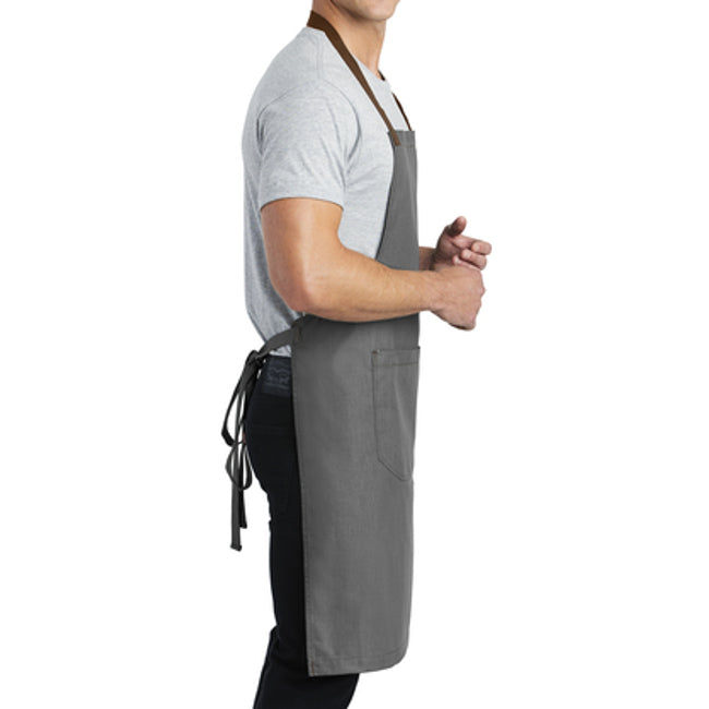 Market Wrinkle-Resistant Full-Length Bib Adjustable Apron