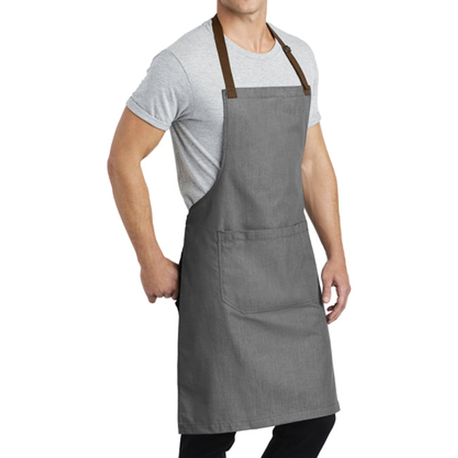 Market Wrinkle-Resistant Full-Length Bib Adjustable Apron