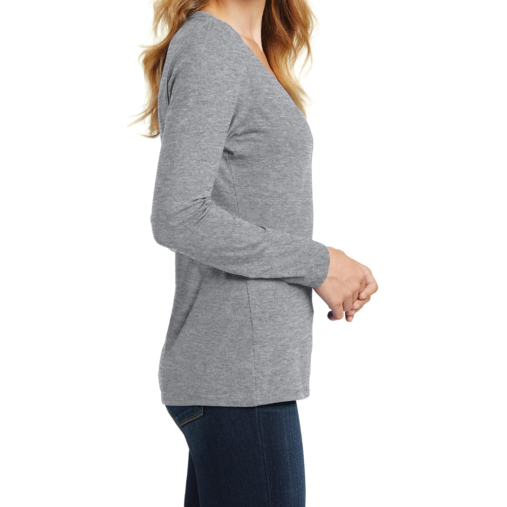 Women's Long Sleeve Fan Favorite V-Neck Tee