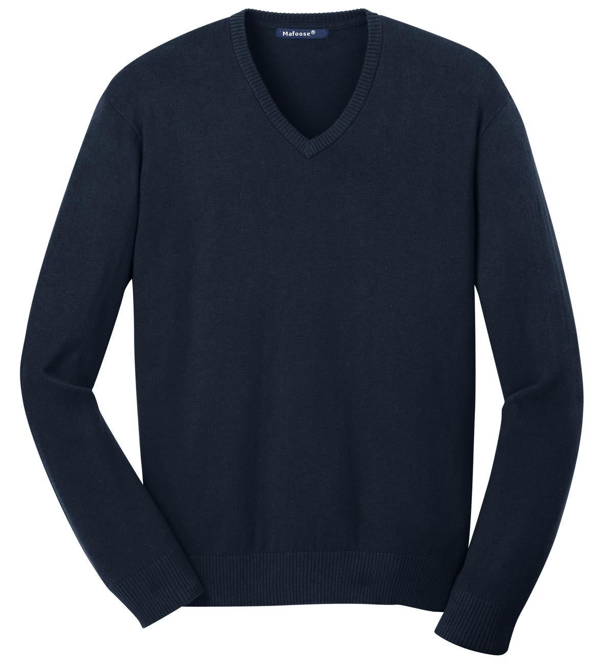 Mafoose Men's V Neck Sweater Navy-Front