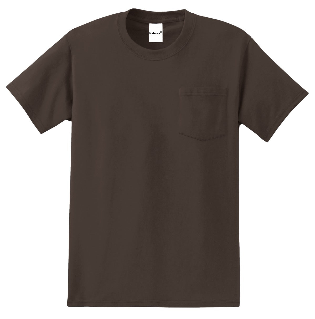 Men's Essential T Shirt with Pocket Brown