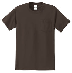 Men's Essential T Shirt with Pocket Brown