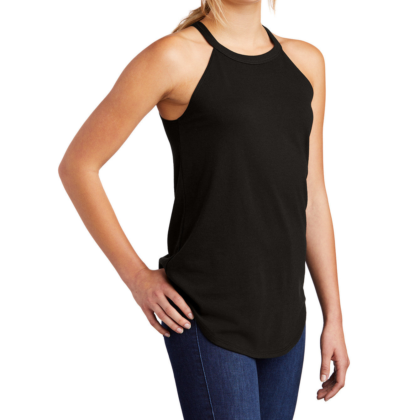 Women's Perfect Tri Rocker Tank – Black