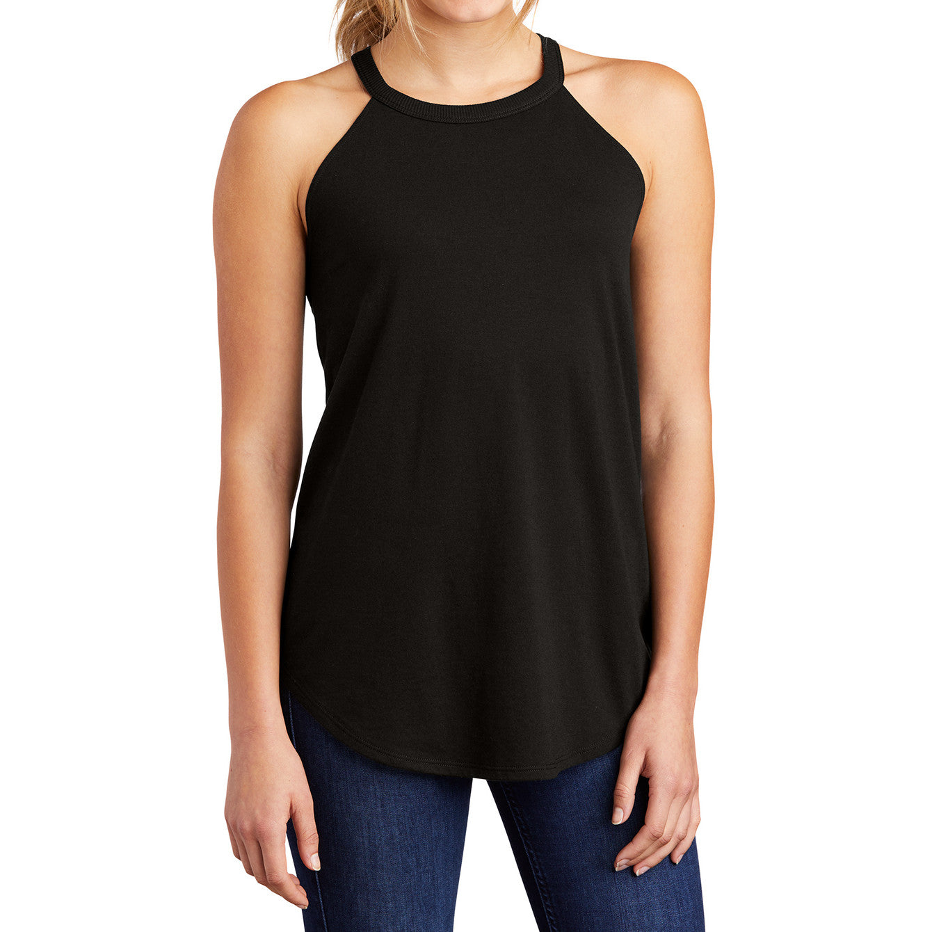 Women's Perfect Tri Rocker Tank – Black