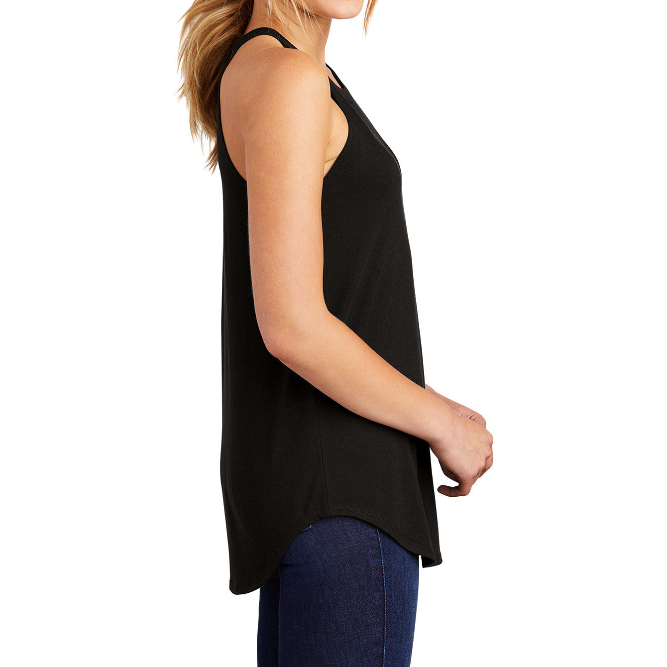 Women's Perfect Tri Rocker Tank – Black