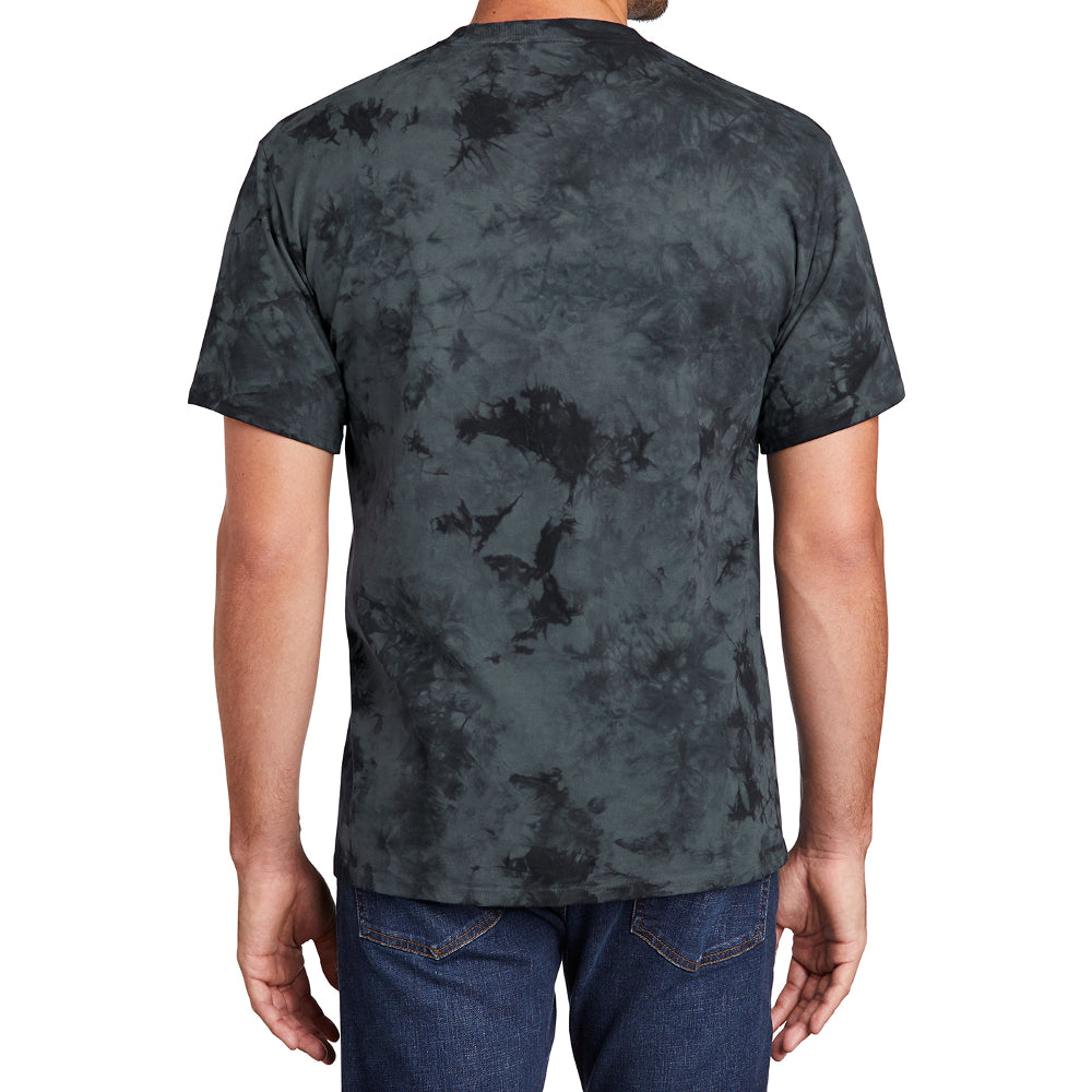 Men's Crystal Tie-Dye Tee Black