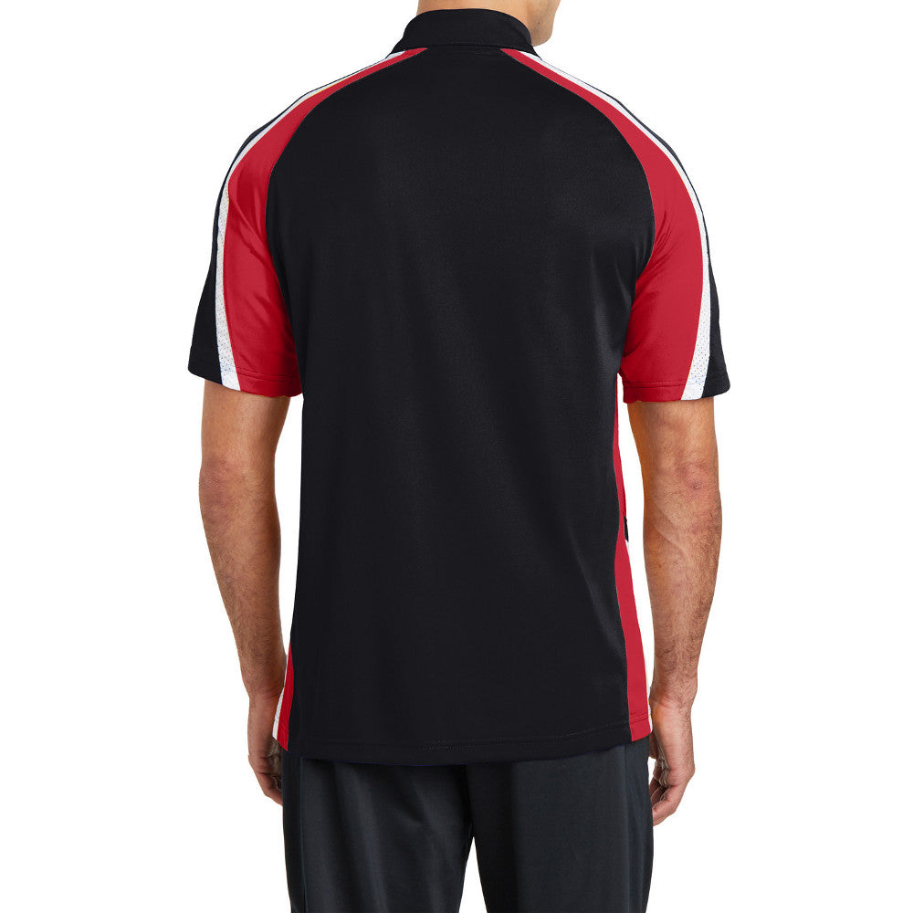 Men's Tricolor Micropique Sport-Wick Polo