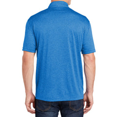 Men's Short Sleeve Moisture-Wicking Heather Contender Polo T-shirt