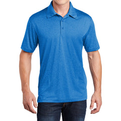 Men's Short Sleeve Moisture-Wicking Heather Contender Polo T-shirt