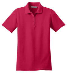 Mafoose Women's Stain Resistant Polo Shirt Red-Front