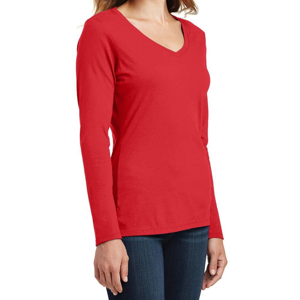 Women's Long Sleeve Fan Favorite V-Neck Tee