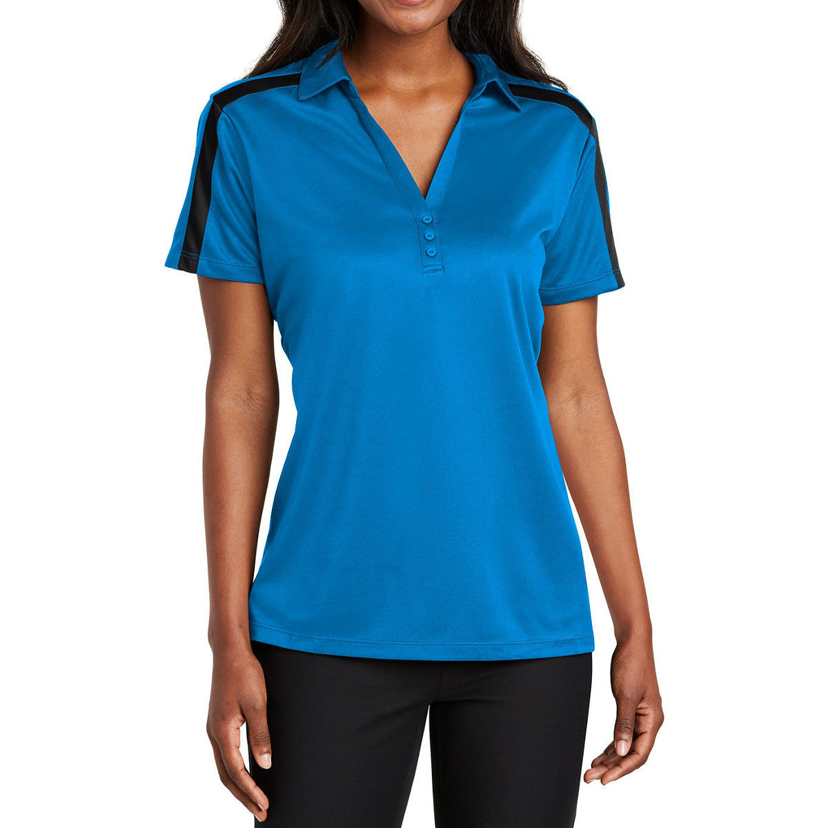 Women's Silk Touch Performance Colorblock Stripe Polo