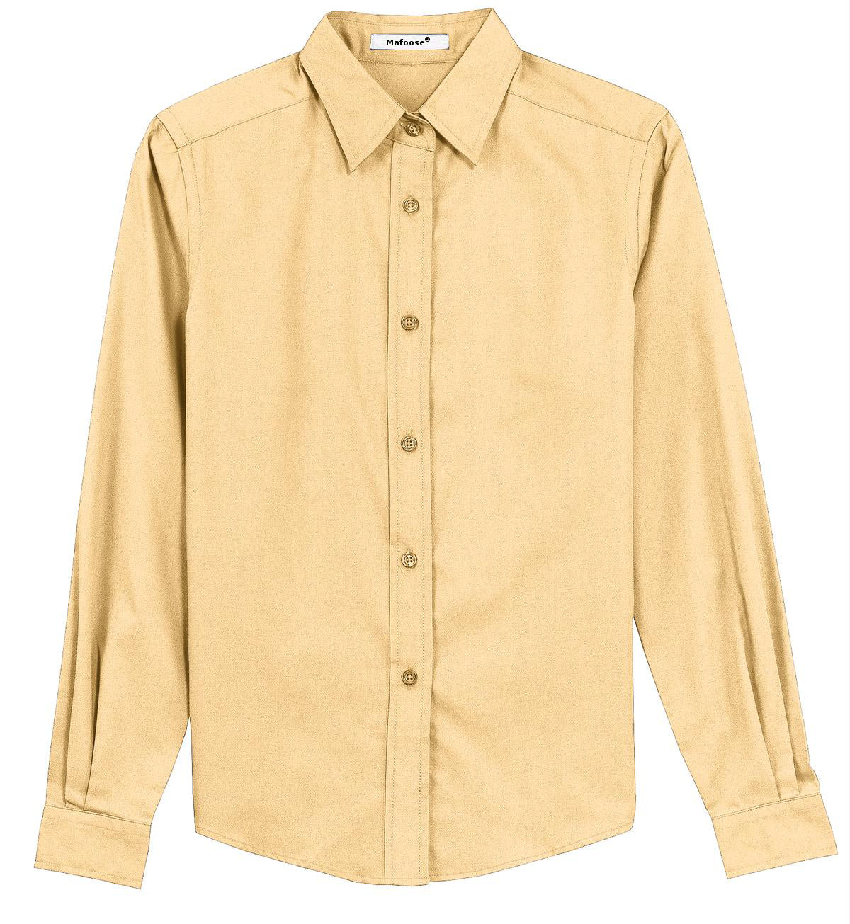 Mafoose Women's Long Sleeve Easy Care Shirt Yellow-Front