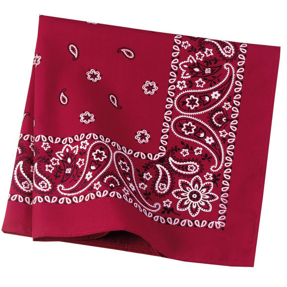 Bandana - Engine Red Paisley